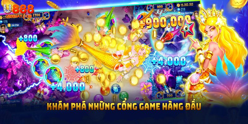 Khám phá những cổng game hàng đầu hợp tác với sảnh bắn cá U888