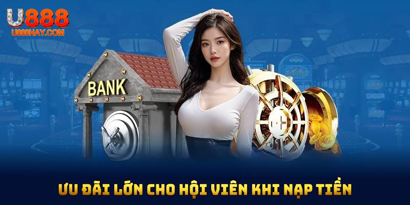 Ưu đãi lớn cho hội viên khi nạp tiền U888 thành công